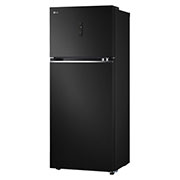 LG Hajm 395 l |  Yuqori muzlatgich kamerali LG sovutgich | Qora | DoorCooling+™ | HygieneFresh+™ | Smart Inverter Compressor, oʻng tomondan koʻrinishi, GN-B392SBBB, thumbnail 13