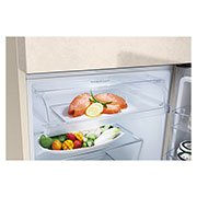 LG Hajm 395 l |  Yuqori muzlatgich kamerali LG sovutgich | Qaymoq rang | DoorCooling+™ | HygieneFresh+™ | Smart Inverter Compressor, выдвижной ящик с фруктами внутри, GN-B392SEBB, thumbnail 5