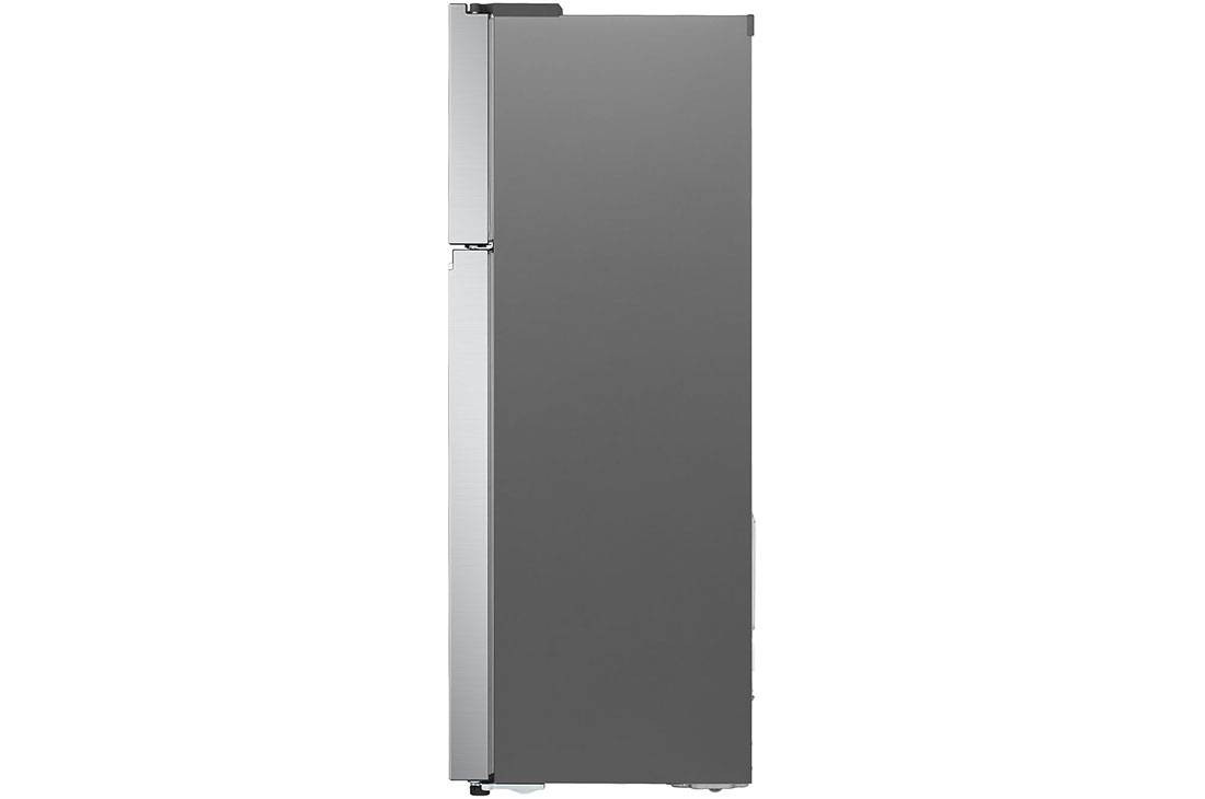 LG Hajm 395 l |  Yuqori muzlatgich kamerali LG sovutgich | Kulrang | DoorCooling+™ | HygieneFresh+™ | Smart Inverter Compressor, yon koʻrinish, GN-B392SMBB, thumbnail 14