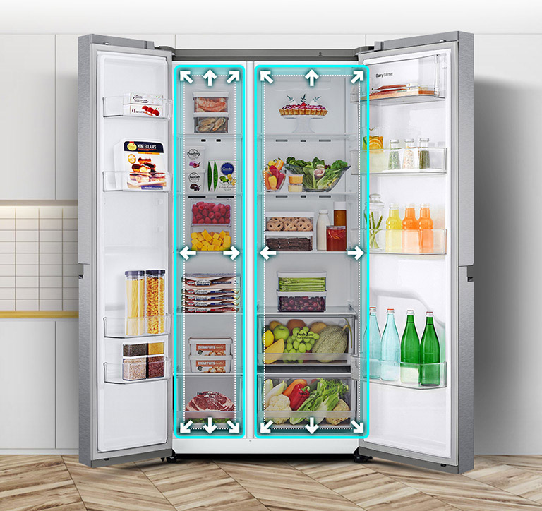 Video ikkita eshigi keng ochilgan sovitkichning old tomondan koʻrinishi bilan boshlanadi. Uning ichki qismi neon chiziqlar bilan hoshiyalangan, ichkarida joy koʻpligini koʻrsatish uchun strelkalar chiziqlarni har tomondan surib kengaytiradi. Ichki boʻshliq atrofidagi neon kvadrat yangi boʻshliq va oq nuqtali chiziq bilan belgilangan eski kichikroq boʻshliq oʻrtasidagi farqni koʻrsatish uchun miltillaydi.