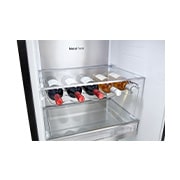 LG Bittalik muzlatgich, LINEARCooling™, Door Cooling+™, Express Cool,, interior view with wine rack, GC-B401FEPM, thumbnail 8