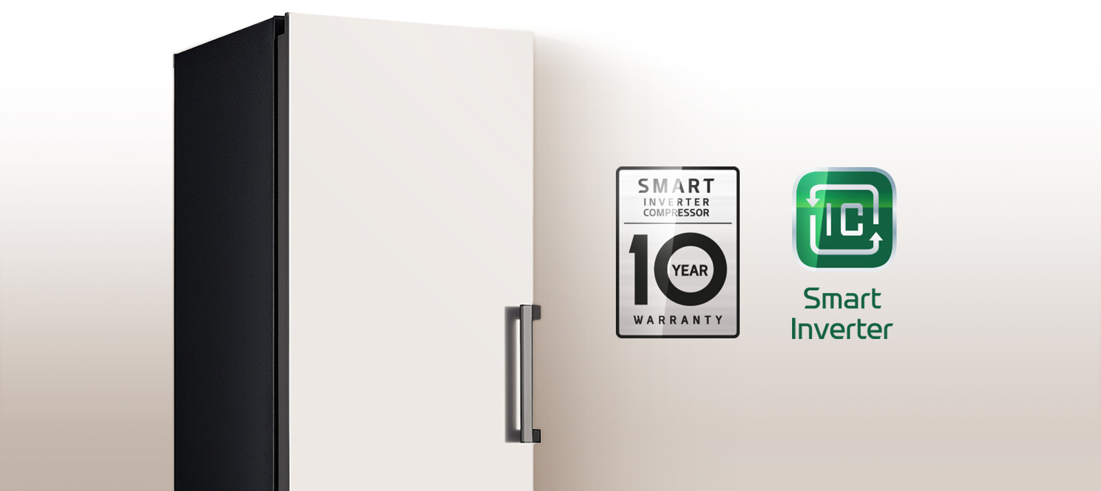 Logo of Smart Inverter Compressor with 10 year warranty and Smart Inverter