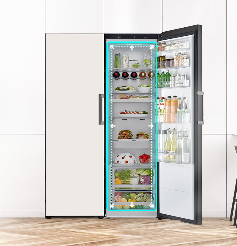 large interior capacity with fully stored