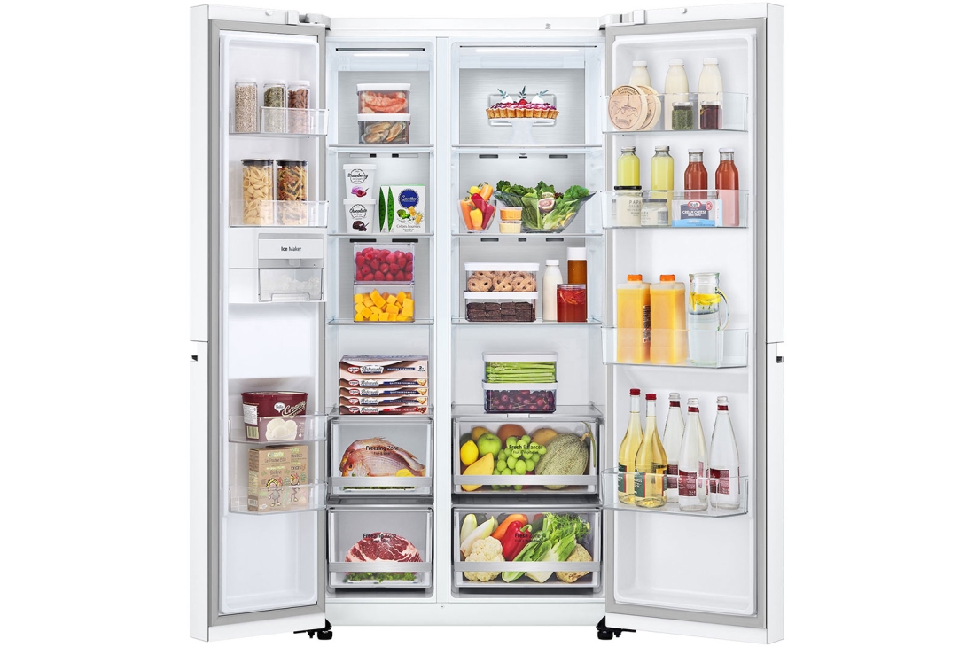 LG 647 L, Ikkita eshikli Objet sovitkich, Ajoyib dizayn, FrontOpen_Food, GC-B257SBZV, thumbnail 2