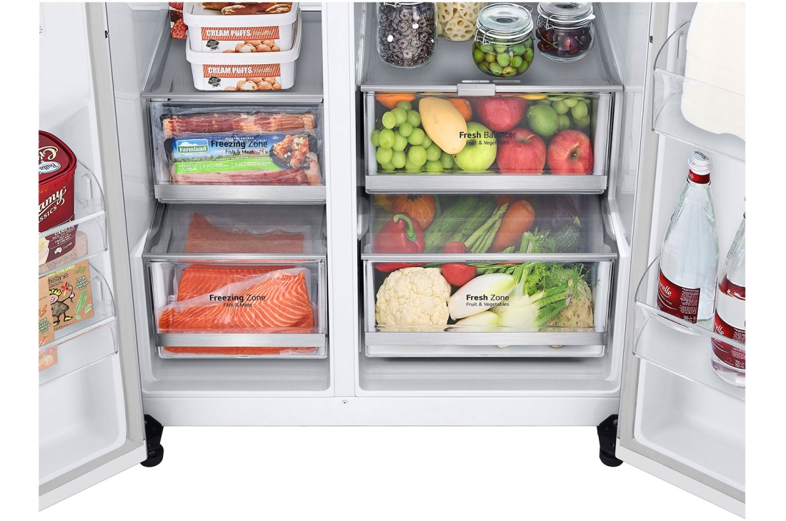 LG 647 L, Ikkita eshikli Objet sovitkich, Ajoyib dizayn, Drawer , GC-B257SBZV, thumbnail 6