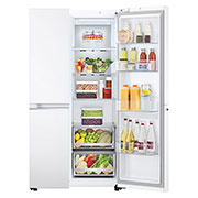 LG 647 L, Ikkita eshikli Objet sovitkich, Ajoyib dizayn, frontRightOpen_Food, GC-B257SBZV, thumbnail 7