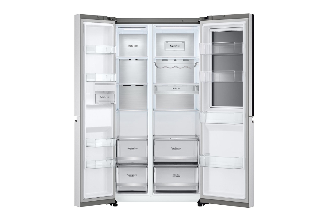 LG 647 L, Ikkita eshikli Insta-View sovutgich, Ajoyib dizayn, GC-Q257CBFV, thumbnail 3