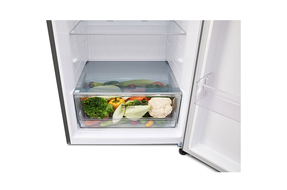 LG Hajm 461 l | Yuqori muzlatkich kamerali LG sovitkich | Kulrang | DoorCooling+™ | HygieneFresh+™ | Smart Inverter Compressor, bottom view, GN-B452SMBK, thumbnail 9