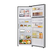 LG Hajm 461 l | Yuqori muzlatkich kamerali LG sovitkich | Kulrang | DoorCooling+™ | HygieneFresh+™ | Smart Inverter Compressor, Front open with food, GN-B452SMBK, thumbnail 2