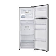 LG Hajm 461 l | Yuqori muzlatkich kamerali LG sovitkich | Kulrang | DoorCooling+™ | HygieneFresh+™ | Smart Inverter Compressor, Front open view, GN-B452SMBK, thumbnail 3
