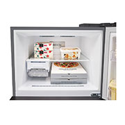 LG Hajm 461 l | Yuqori muzlatkich kamerali LG sovitkich | Kulrang | DoorCooling+™ | HygieneFresh+™ | Smart Inverter Compressor, frizzier view with food, GN-B452SMBK, thumbnail 4