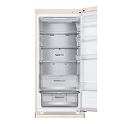 LG 387L, Pastki muzlatkich kamerali sovitkich | LG Uzbekistan, вид сверху, открытый вид с хранящимися продуктами, GC-B509FEPW, thumbnail 11