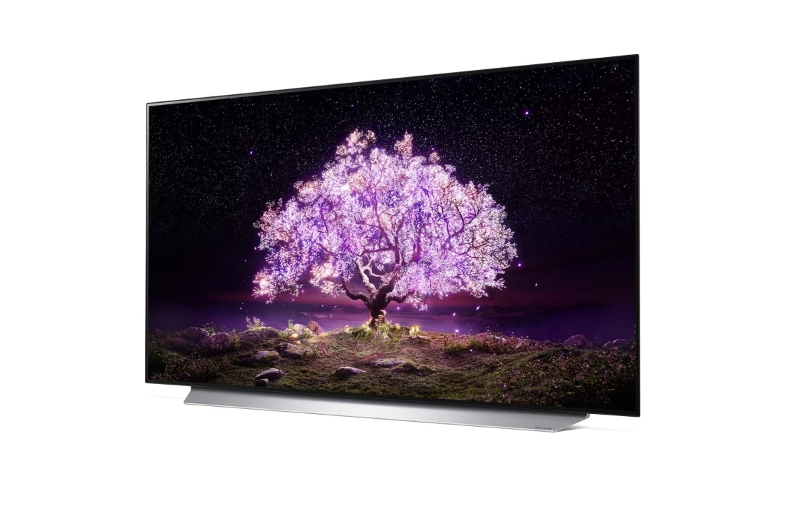 LG Smart OLED C1 | C1 55'' | 4K | Dolby Vision | HDR10 Pro, - 15 daraja burchak ostida yondan koʻrinish, OLED55C1RLA, thumbnail 2