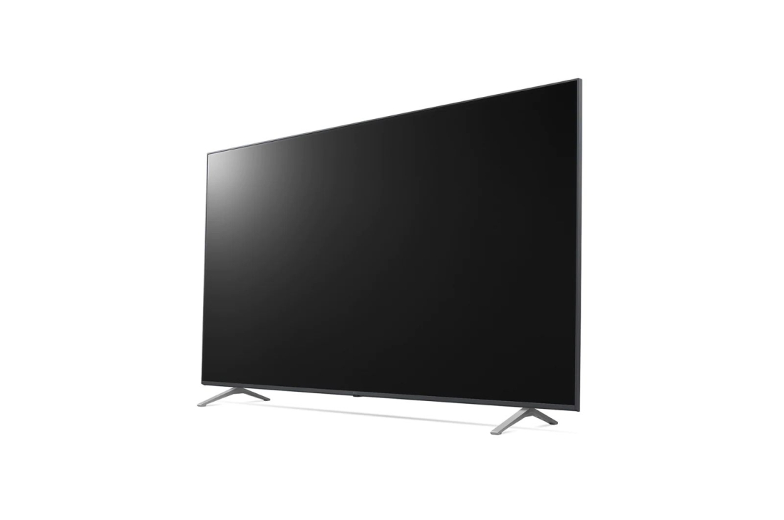 LG televizori | UP77 | 75'' | 4K | Smart UHD | 60 Gz, 75UP77006LB 45 degree side view, 75UP77006LB, thumbnail 3