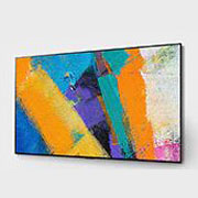 LG Smart OLED GX | GX 65'' | 4K | ThinQ AI | a9 Gen4 , ekranda tasvir bilan 30 daraja burchak ostida yon tomondan koʻrinish, OLED65GXRLA, thumbnail 2