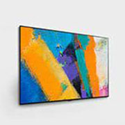 LG Smart OLED GX | GX 65'' | 4K | ThinQ AI | a9 Gen4 , ekranda tasvir bilan 60 daraja burchak ostida yon tomondan koʻrinish, OLED65GXRLA, thumbnail 4