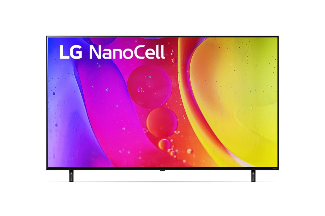 LG Nano 50'' 80| 4K | ThinQ AI | WebOS | a5 Gen5, LG NanoCell TV ning old tomondan koʻrinishi, 50NANO806QA