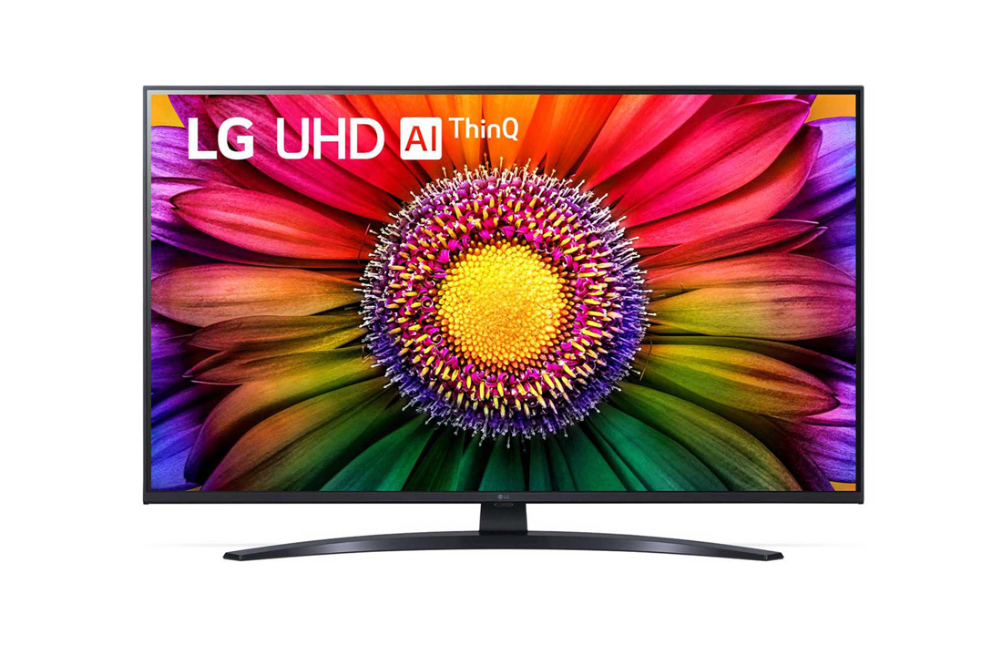 LG 43 duymli LG UHD UR81 4K Smart TV, 2023 , LG UHD TV old tomondan koʻrinishi, 43UR81006LJ