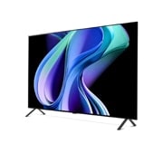 LG 55 duymli LG OLED A3 4K Smart TV 2023, Chap tomonga qaragan kichik burchak ostidagi yondan koʻrinishi., OLED55A3RLA, thumbnail 3