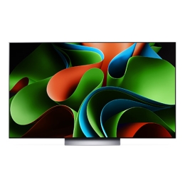 LG OLED evo, dunyodagi 1-raqamli 10-yillik va ekranda panelga 5 yillik kafolat logotipi, shuningdek, quyidagi saundbarning old tomondan koʻrinishi 2