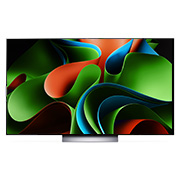 LG 75 duymli LG OLED evo C3 4K Smart TV 2023, LG OLED evo, dunyodagi 1-raqamli 10-yillik va ekranda panelga 5 yillik kafolat logotipi, shuningdek, quyidagi saundbarning old tomondan koʻrinishi , OLED77C3RLA, thumbnail 1