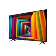 LG 55 dyuymli LG UHD UT91 4K Smart TV 2024, LG UHD TV, UT91 televizorining kichik burchak ostidagi chap tomondan ko‘rinishi, 55UT91006LA, thumbnail 3