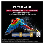 LG 77  dyumli LG OLED evo AI C5 4K Smart TV 2025, Qora fonda o'ta yuqori aniqlikdagi rangdor to‘tiqush. Uning atrofidagi havoda suv tomchilari muallaq turibdi. Tasvir Mukammal rangni ko‘rsatadi, chunki to‘tiqush tanasidagi har bir turlicha rang tusi , OLED77C5RLA, thumbnail 8