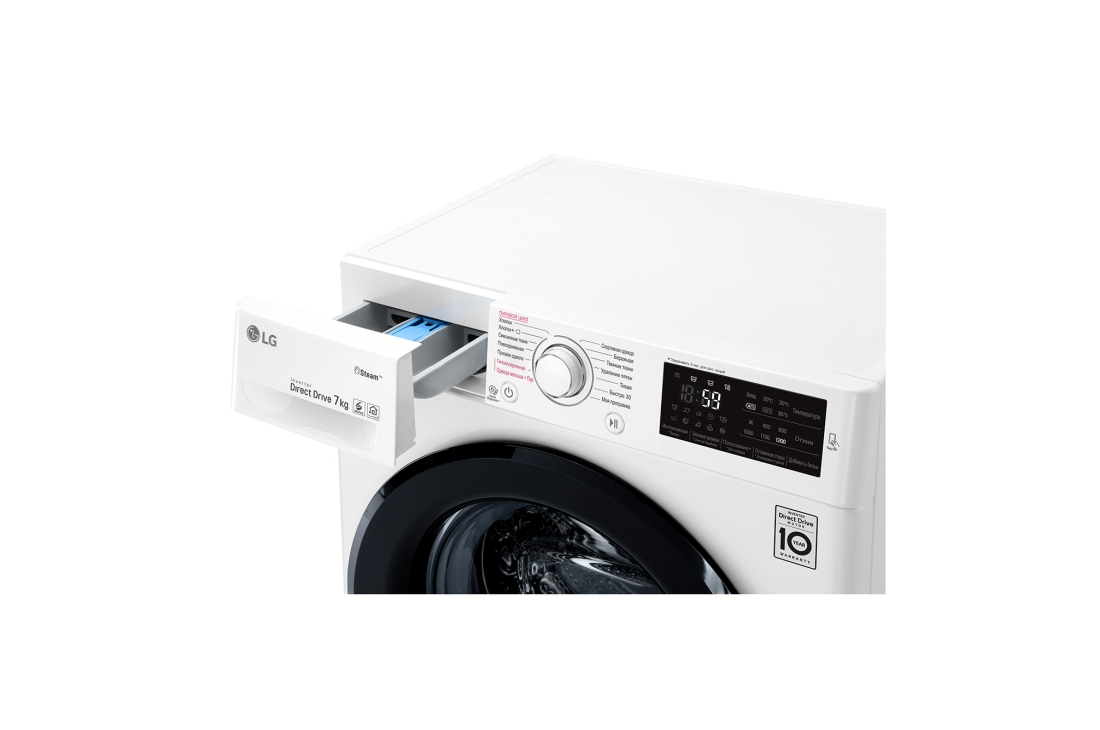 LG Old tomondan kir solinuvchi LG kir yuvish mashinasi, 7 kg. Steam bugʻi bilan yuvish, gʻamxoʻrlikning 6 harakati, F2M5HS6W, thumbnail 15