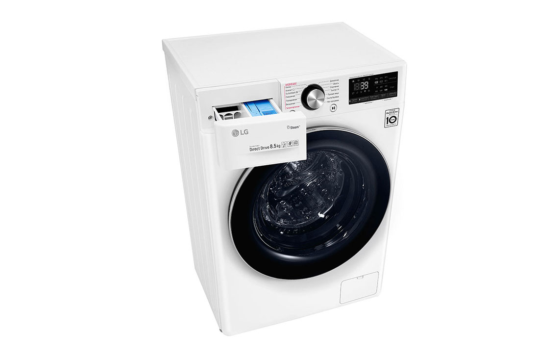 LG AI DD sunʼiy intellektli kir yuvish mashinasi, 8,5 kg, Steam+ bugʻ bilan yuvish, TurboWash39, ThinQ, F2V9GW9W, thumbnail 9