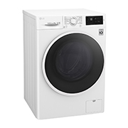 LG ''6 ta harakat'' texnologiyasiga ega to'g'ridan-to'g'ri boshqariladigan kir yuvish mashinasi, Diagonal ko'rinish, F4J6VN0W, thumbnail 10