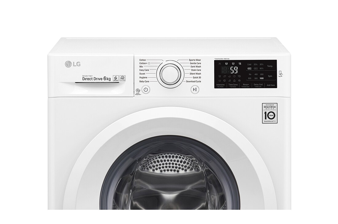 LG Kichiklashtirilgan chuqurlik bilan LG C5 kir yuvish mashinasi 6kg, 1000 (ayl/daq), F0J5NN3W, Kichiklashtirilgan chuqurlik bilan LG C5 kir yuvish mashinasi 6kg, 1000 (ayl/daq), F0J5NN3W, F0J5NN3W, thumbnail 6