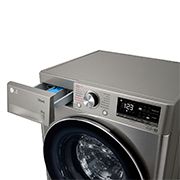 LG kir yuvish mashinasi 8 kg - AI DD™ | Steam™ | ThinQ™, TW4V5RS0W, F2V5PS2S, thumbnail 6