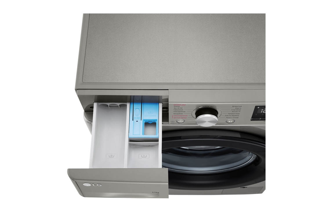 LG Kir yuvish mashinasi, AI DD™, 11 kg, yondan koʻrinishi. , F4V3ES6S, thumbnail 7