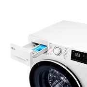 LG 11 kg, kir yuvish mashinasi, Steam™, Elegant dizayn, yondan koʻrinishi. , F4V3ES6W, thumbnail 5