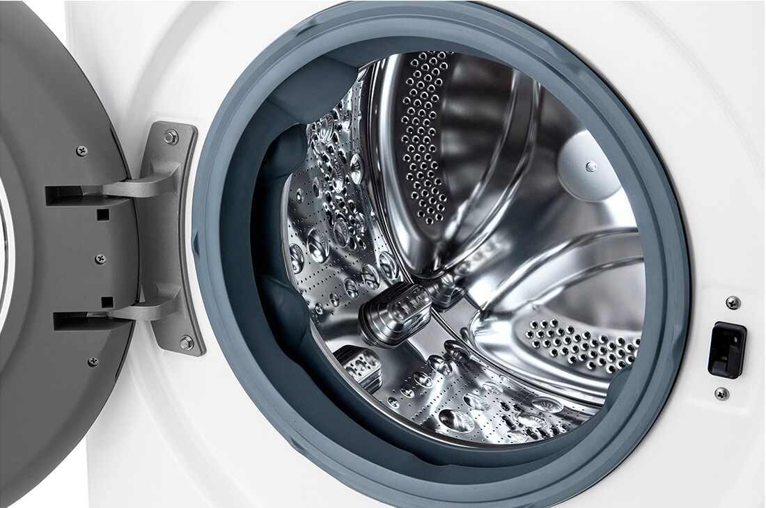 LG 11 kg, kir yuvish mashinasi, Steam™, Elegant dizayn, yondan koʻrinishi. , F4V3ES6W, thumbnail 4