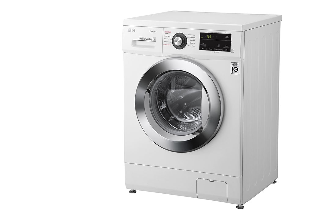 LG 8 kg kir yuvish mashinasi, 6 Motion DD™, Elegant dizayn, left view, F4J3TS2W, thumbnail 8