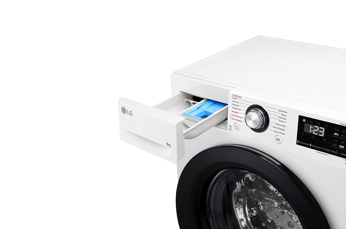 LG Kir yuvish mashinasi, AI DD™, Steam™, 9 kg, LG Стиральная машина LG 9 кг - AIDD™ |  Steam™ | Элегантный дизайн, F2V3FS6W, F2V3FS6W, thumbnail 5