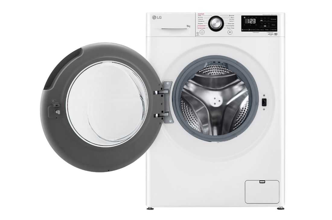 LG Kir yuvish mashinasi, AI DD™, Steam™, 9 kg, LG Стиральная машина LG 9 кг - AIDD™ |  Steam™ | Элегантный дизайн, F2V3FS6W, F2V3FS6W, thumbnail 2