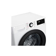 LG 8 kg, Nozik kir yuvish mashinasi, Steam™, Elegant dizayn, Detail view, F2V3PS6W, thumbnail 3