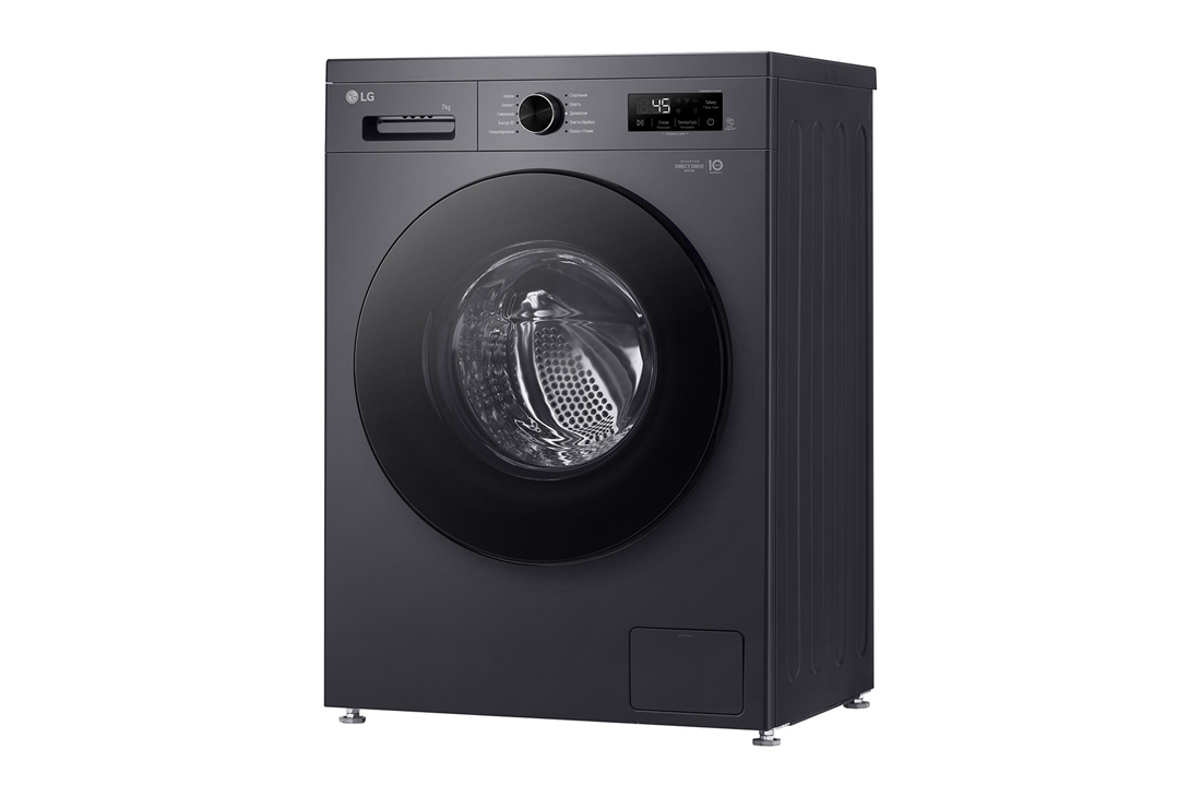 LG 7 kg, Nozik kir yuvish mashinasi, Steam™, Elegant dizayn | LG Uzbekistan, RightSide_slim, F2Y1HS5J, thumbnail 10