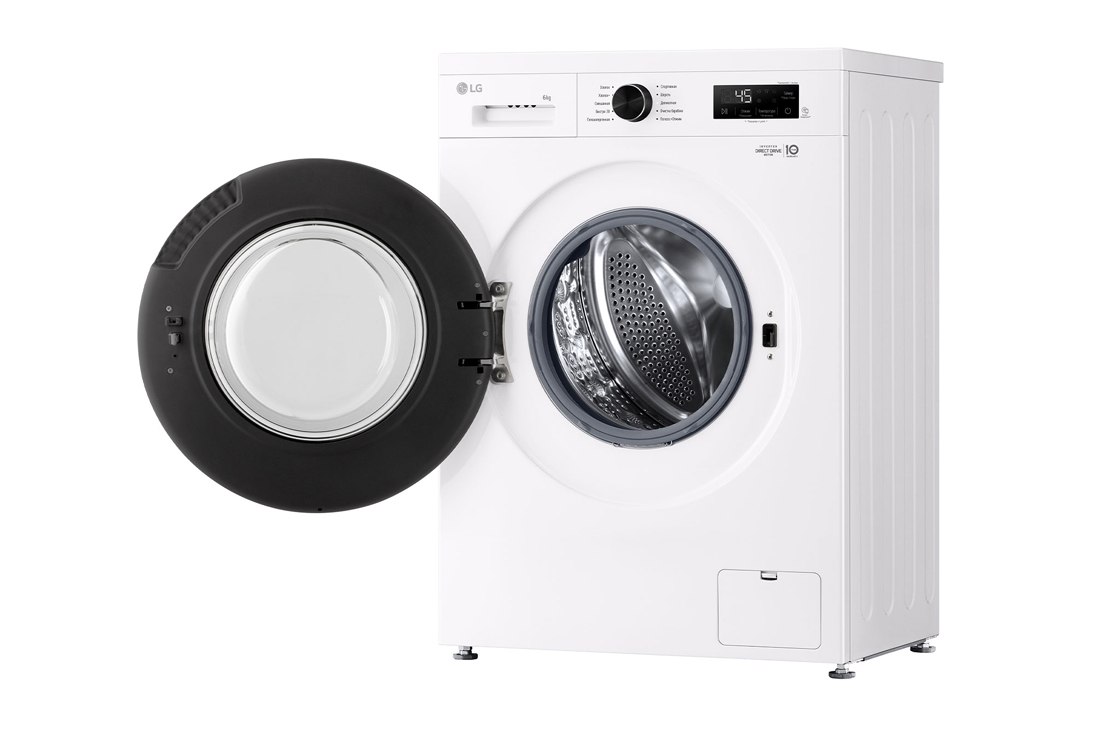 LG 6 kg, Nozik kir yuvish mashinasi, Steam™, Elegant dizayn | LG Uzbekistan, RightSideOpen_slim, F2Y1NS5W, thumbnail 9