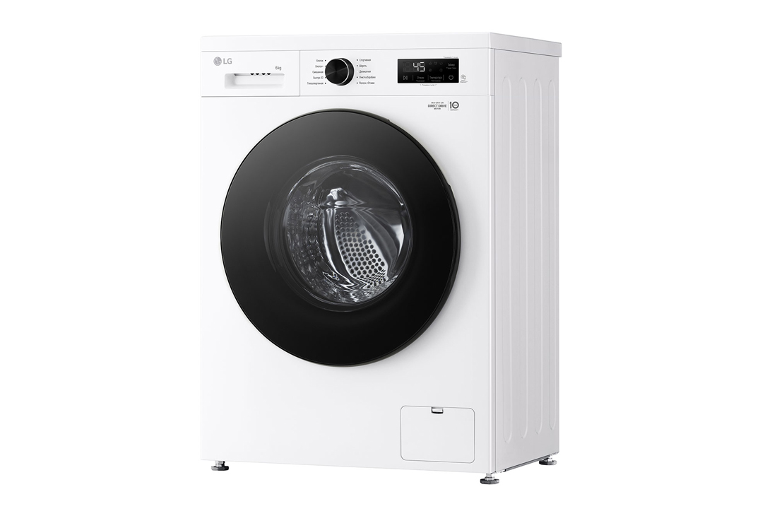 LG 6 kg, Nozik kir yuvish mashinasi, Steam™, Elegant dizayn | LG Uzbekistan, RightSide_slim, F2Y1NS5W, thumbnail 10