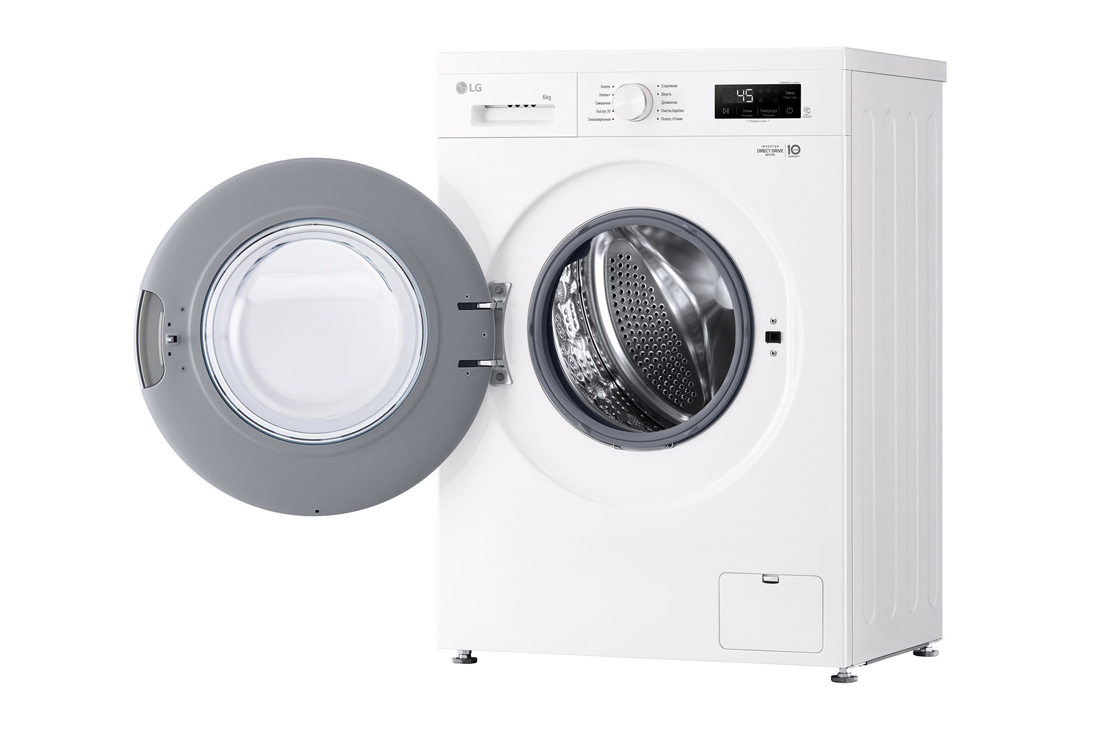 LG 6 kg, Nozik kir yuvish mashinasi, Steam™, Elegant dizayn | LG Uzbekistan, O'ng tomoni ochiq, F2Y1NS3W, thumbnail 9