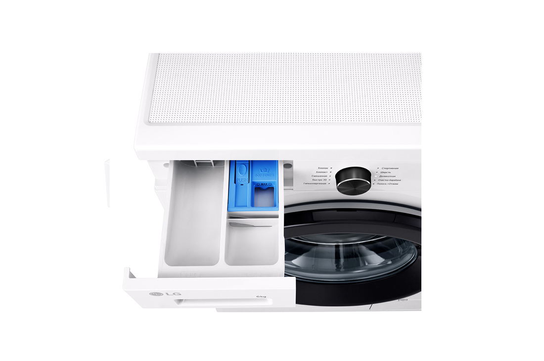 LG 6 kg, Nozik kir yuvish mashinasi, Steam™, Elegant dizayn | LG Uzbekistan, TopDrawerOpen_slim, F2Y1NS6W, thumbnail 7