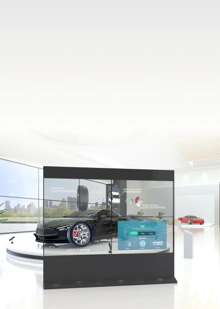 OLED прозрачные сенсорные экраны