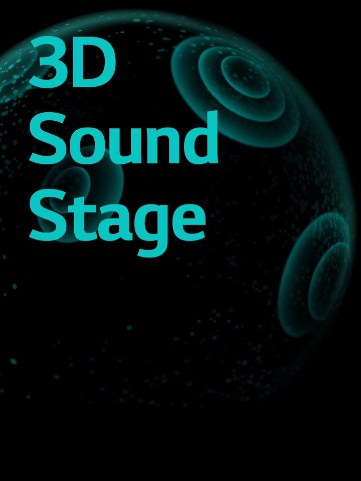 Прозрачный барьер окружает женщину, которая смотрит фильм на телефоне с TONE Free. Поверх расположен текст «Трехмерная звуковая сцена».