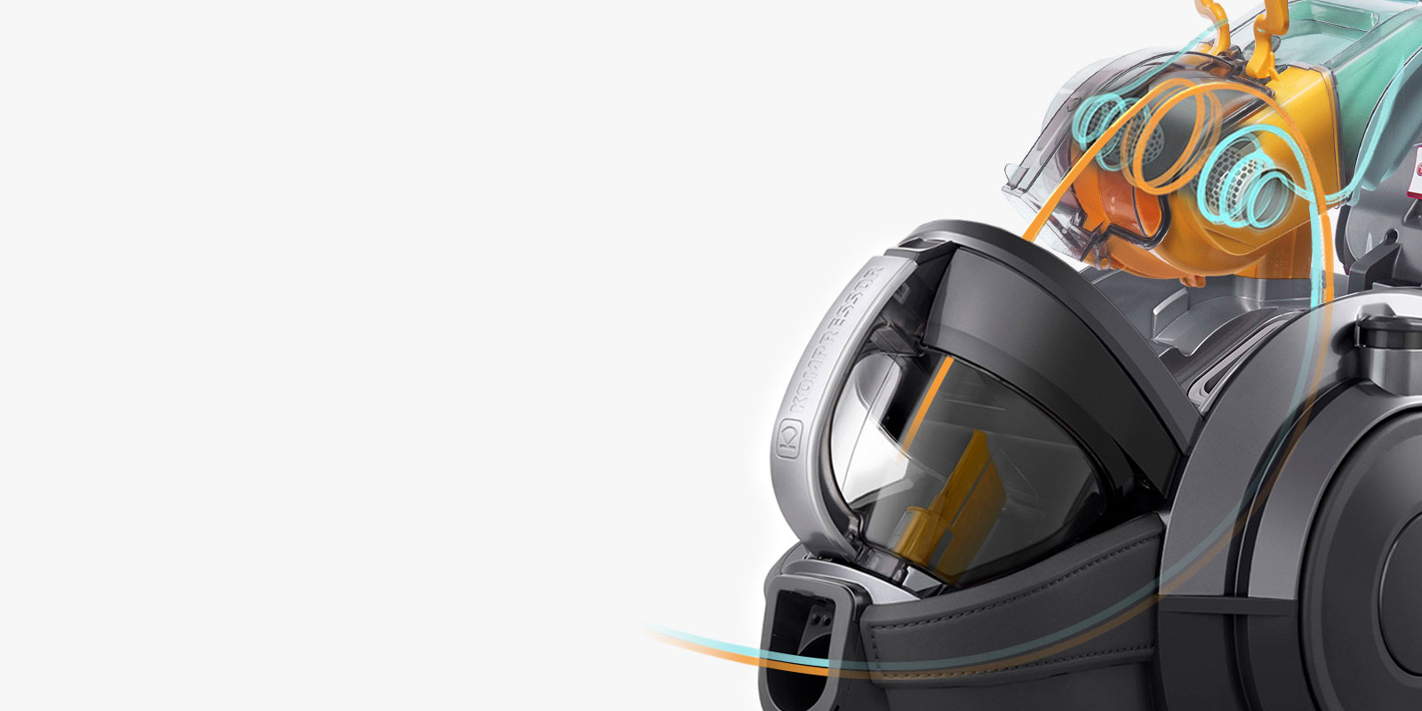 Система «Турбоциклон»: постоянно высокая мощность всасывания1