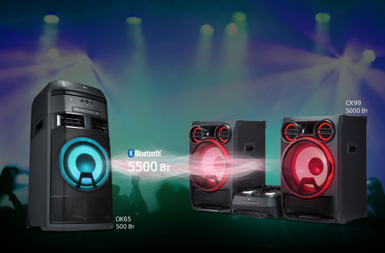 Аудиосистема LG XBOOM - функция беспроводного объединения устройств