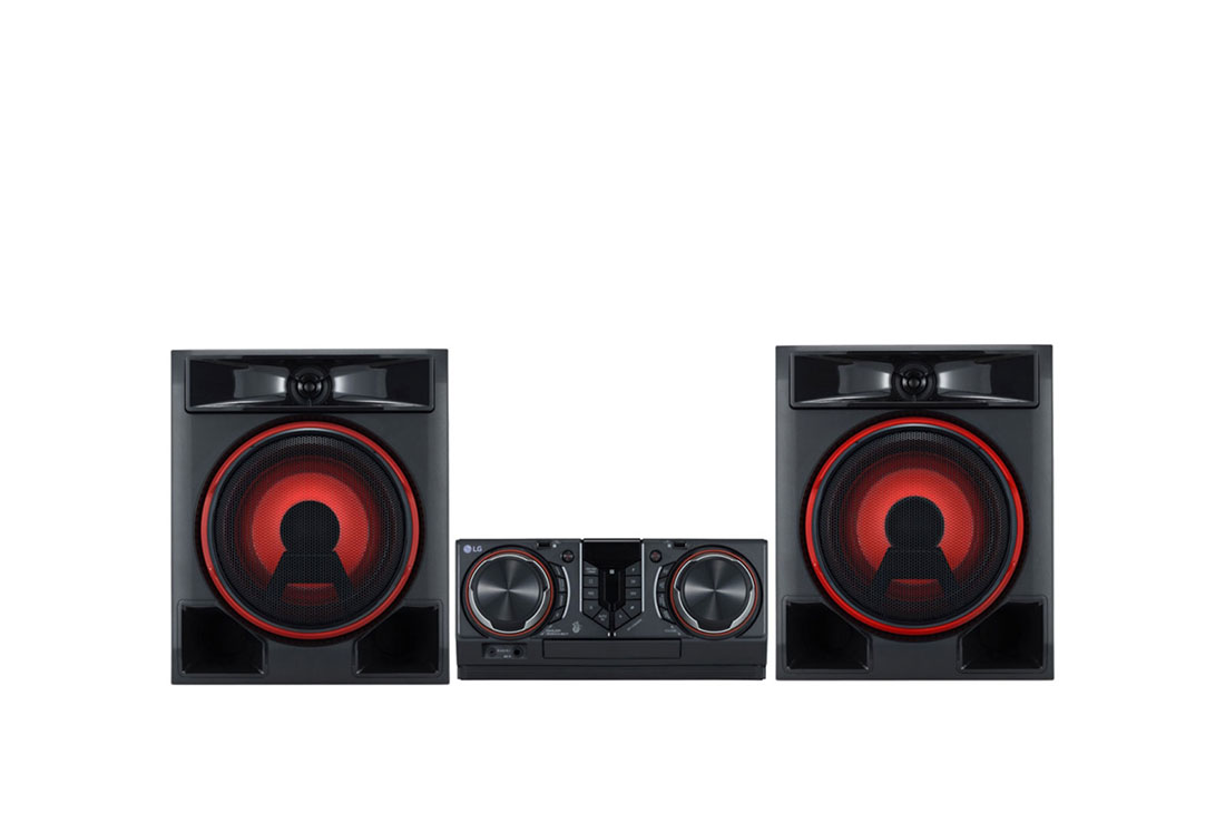 LG XBOOM, аудиосистема, 950 Ватт, 950 Вт, Функция Караоке, Подсветка, Вокальные Эффекты, CL65DK- Front view, CL65DK, thumbnail 2