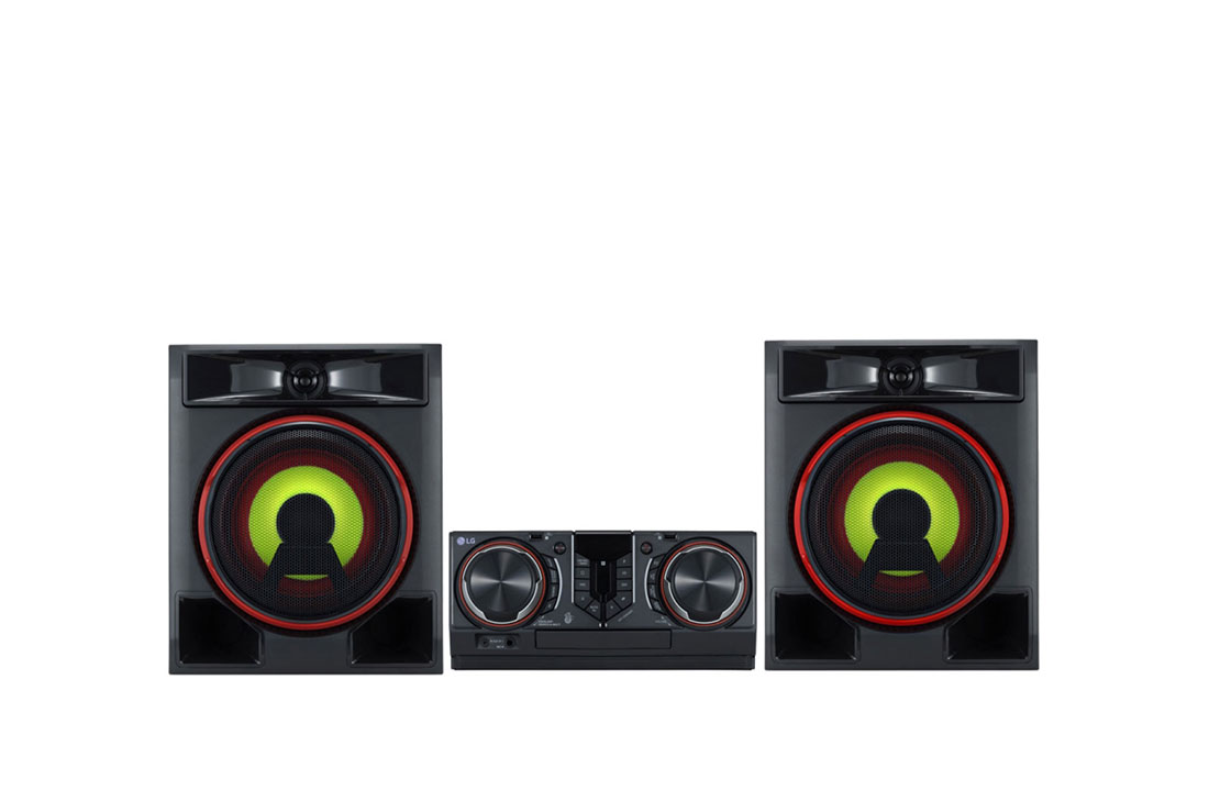 LG XBOOM, аудиосистема, 950 Ватт, 950 Вт, Функция Караоке, Подсветка, Вокальные Эффекты, CL65DK- Front view, CL65DK, thumbnail 3